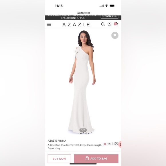 Azazie Dresses & Skirts - Azazie Rinna wedding / bridesmaid dress